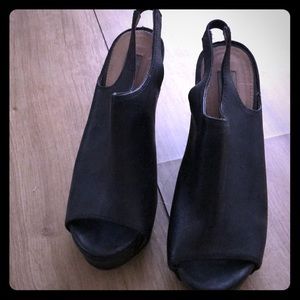 Black Steven Madden Wedges